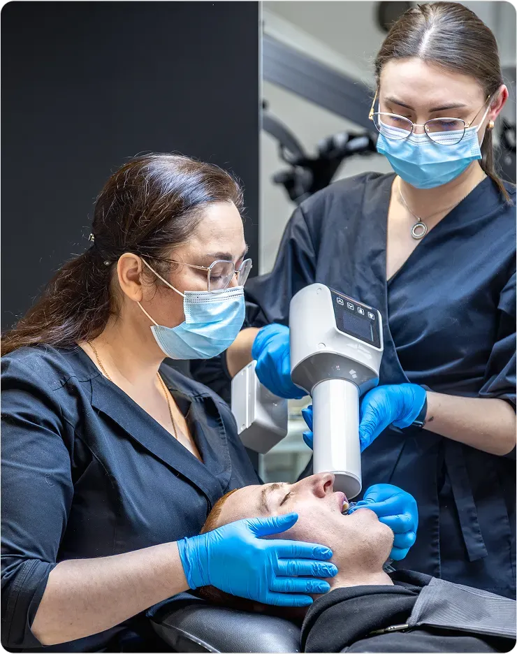 Smiling dentist